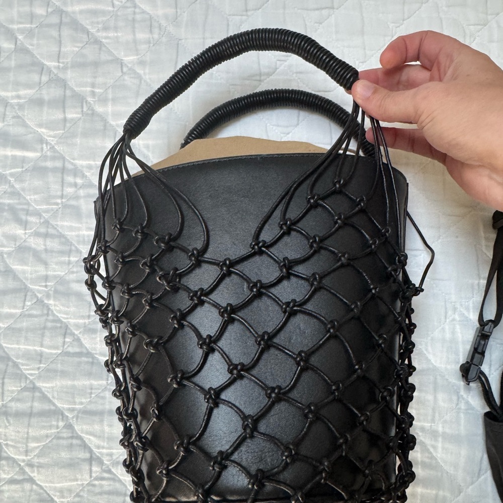 J Crew Chic Black Bucket Bag